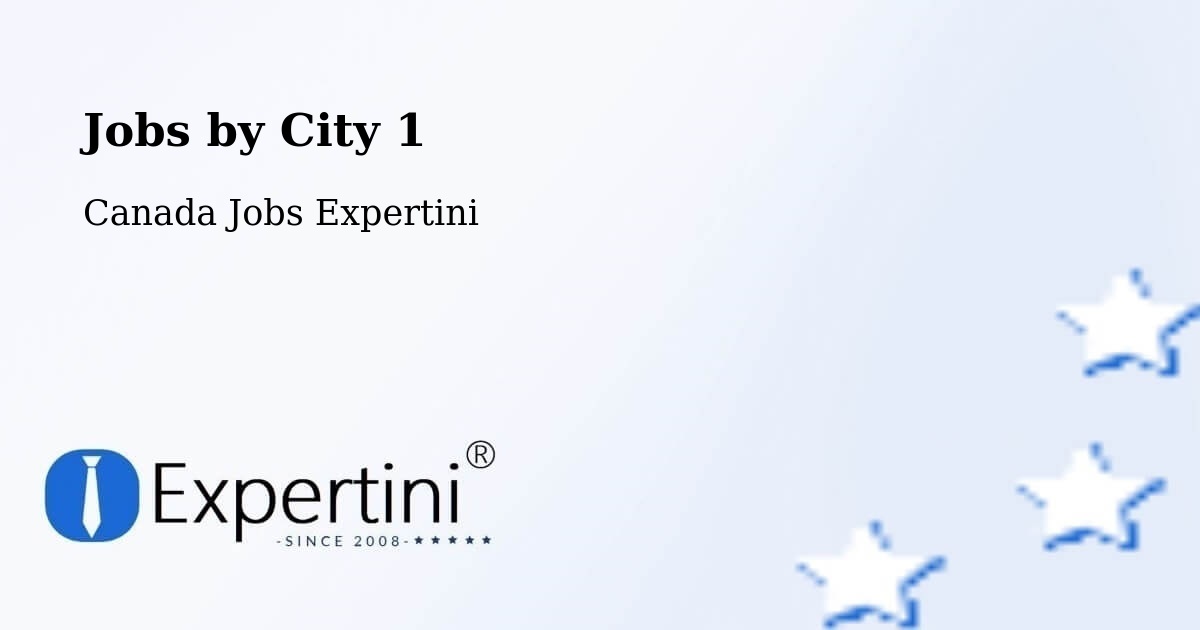 City Jobs in Canada - Expertini